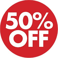 50% off tag